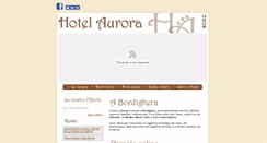 Desktop Screenshot of hotelaurora.net